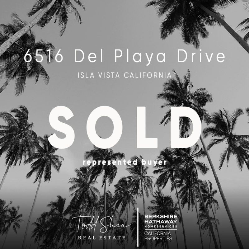 Sold — 6516 Del Playa Drive, Isla Vista