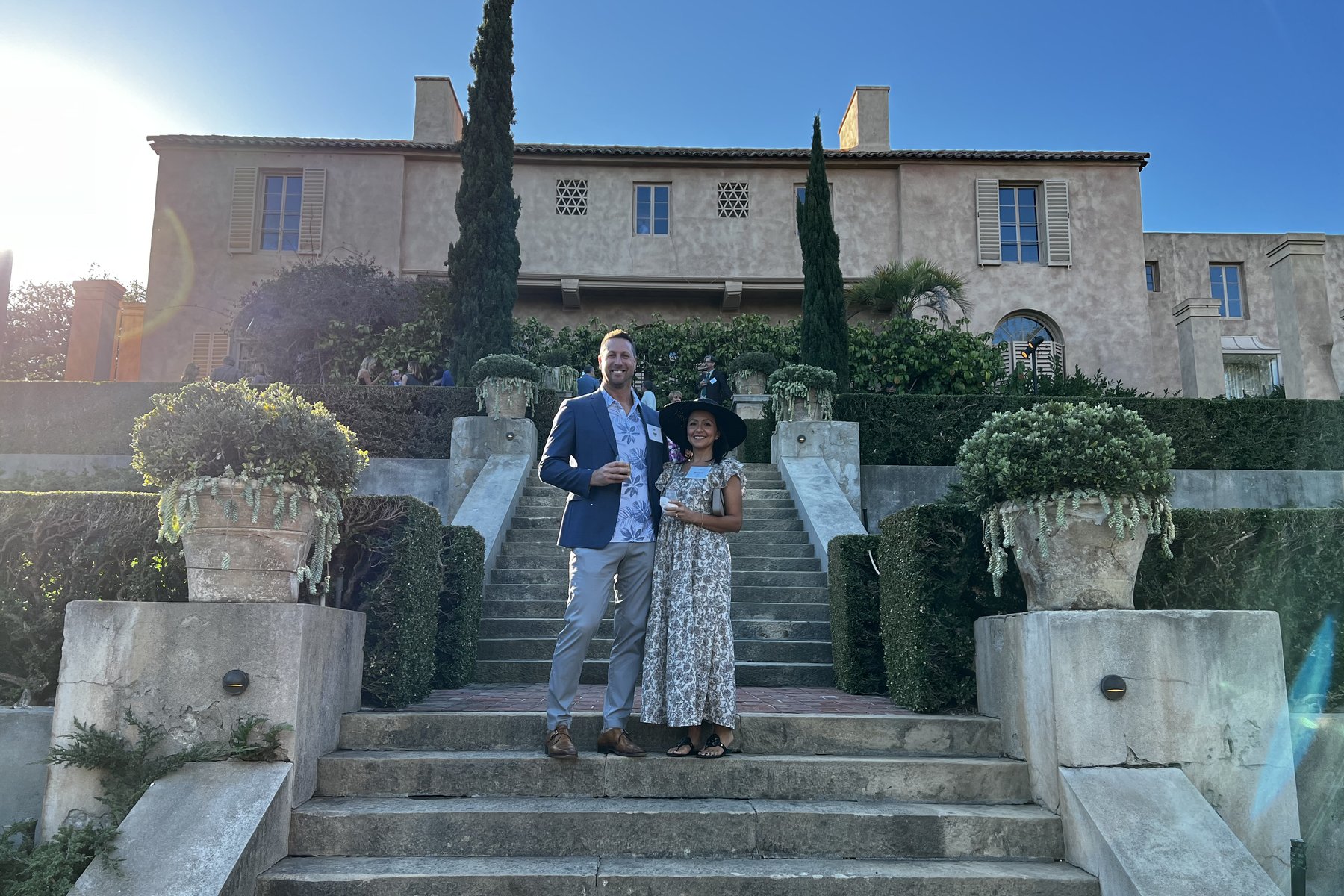Todd and Melissa Shea at an event on the Santa Barbara coast