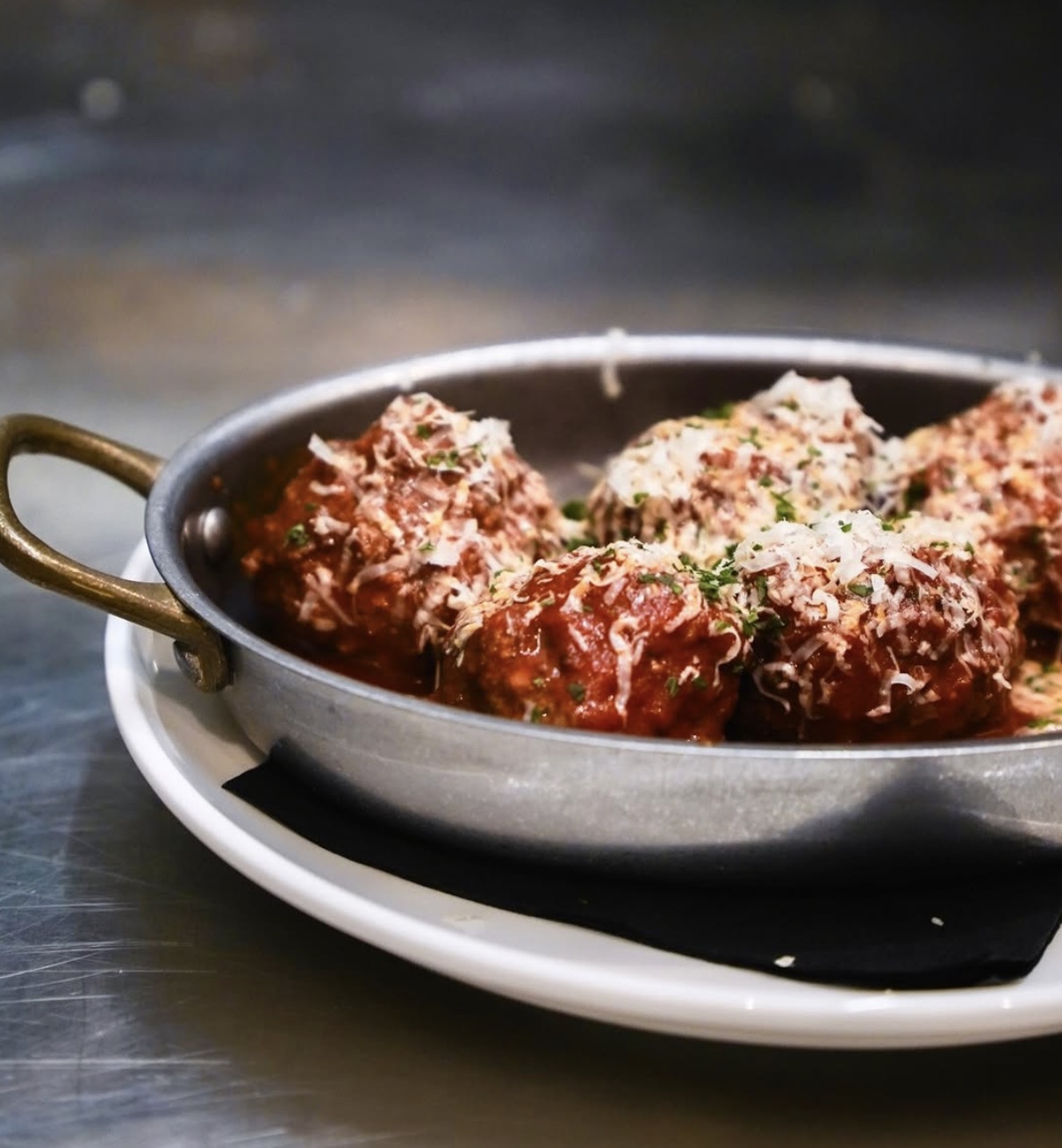 Meatballs at Ancora Osteria