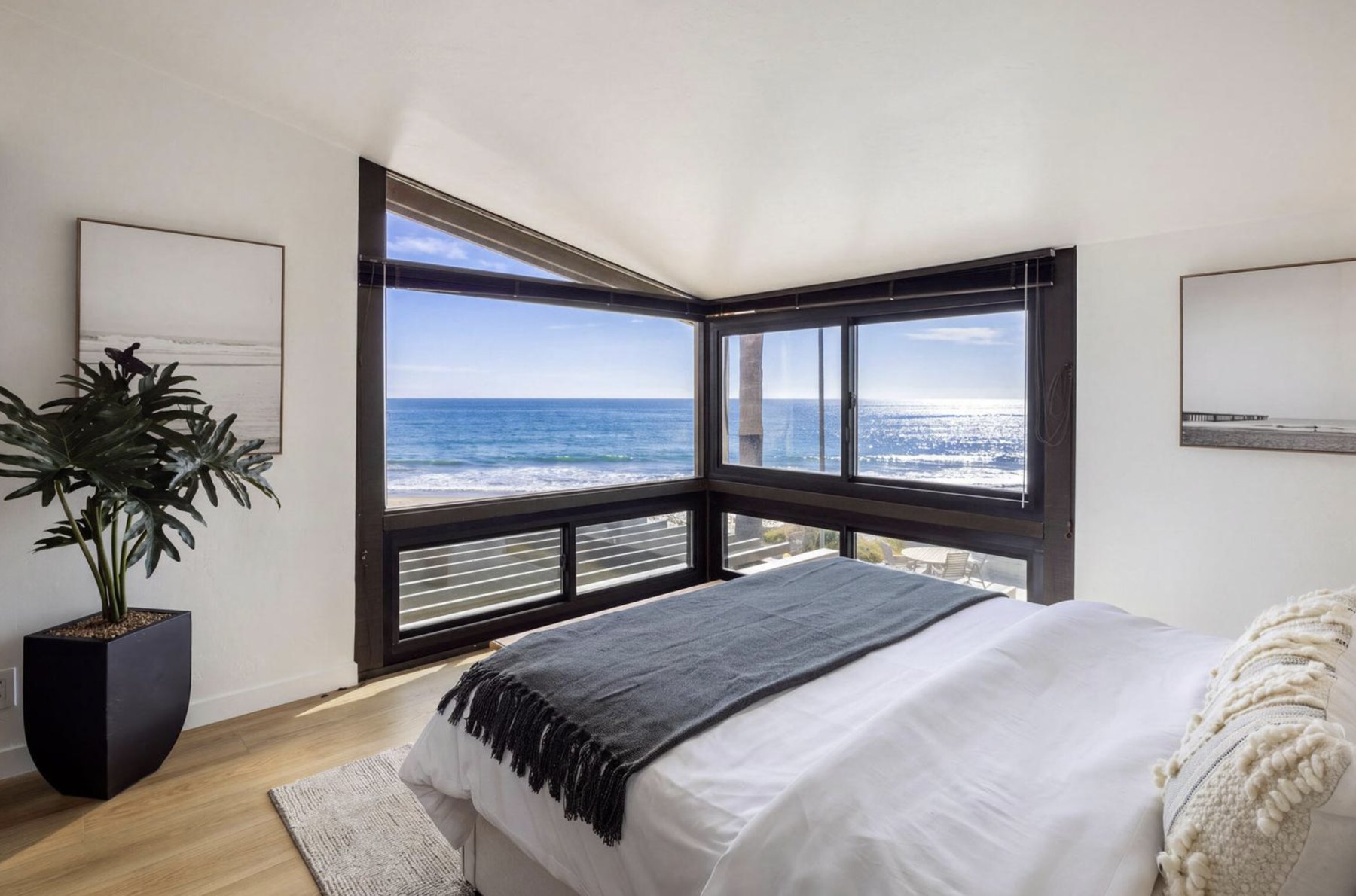 Oceanfront bedroom at 3559 Padaro Lane
