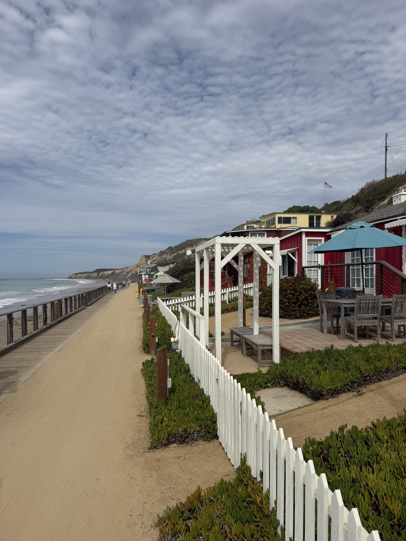 Crystal Cove beach cottages and boardwalk