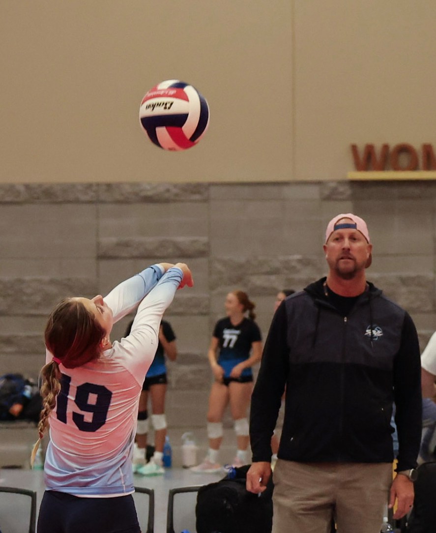 Todd Shea coaching at Santa Barbara Volleyball Club